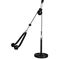 LFJ Poleas Gimnasio para Casa- Fitness DIY Polea Cable Máquina de musculacion Entrenamiento de Fuerza del Brazo Cuerda…